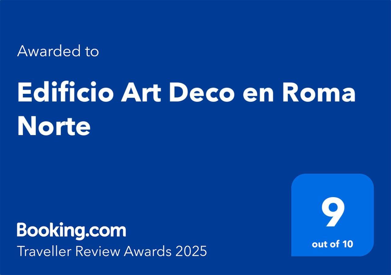 Edificio Art Deco En Roma Norte Mexiko-Stadt Exterior foto